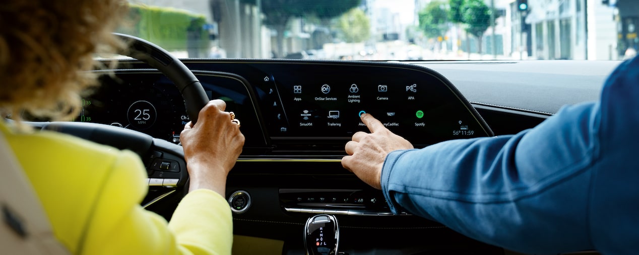 View of vehicle dashboard