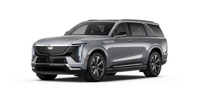 A grey Cadillac Escalade ESV Platinum Sport SUV, featuring OnStar connectivity and Super Cruise compatibility.