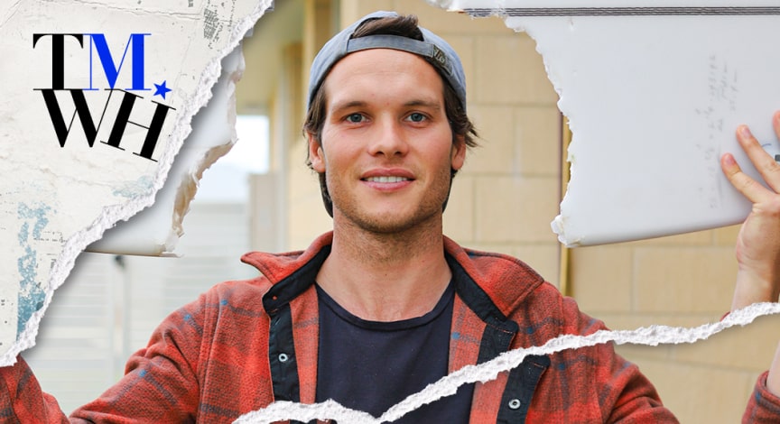 A man wearing a hat next to the text overlay of "Tell Me What Happened".