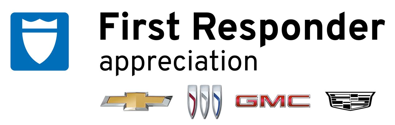 First Responder Appreciation Logo with GM Brand Logos