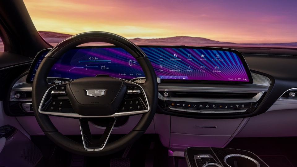 View of Steering Wheel and Center Dashboard