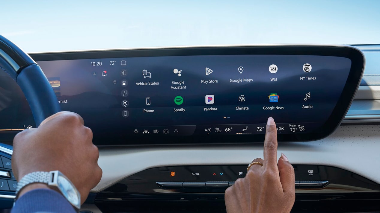 Passenger Using Infotainment System