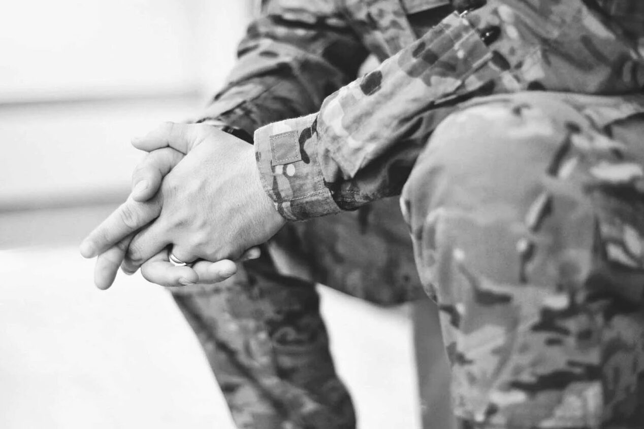 Close up of Veterans Hands