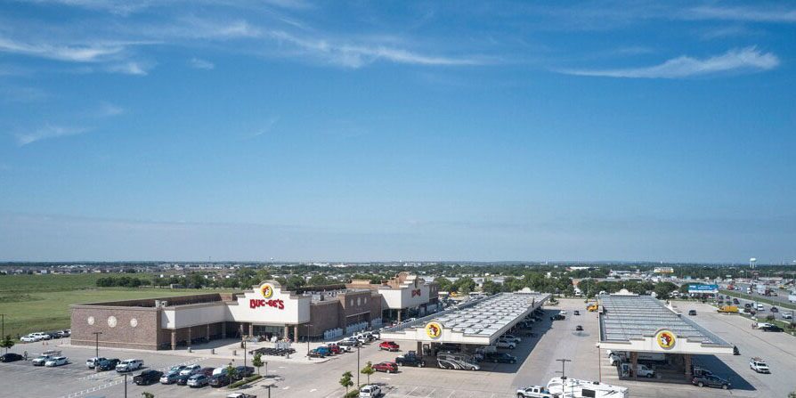Wide Open Area With Factory Buildings