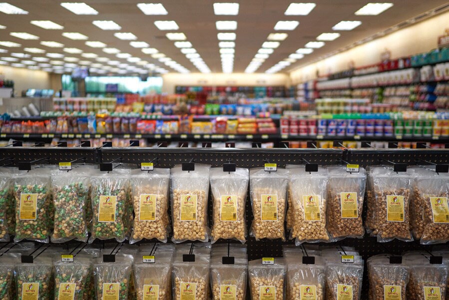 Road Trip Snacks in a Store