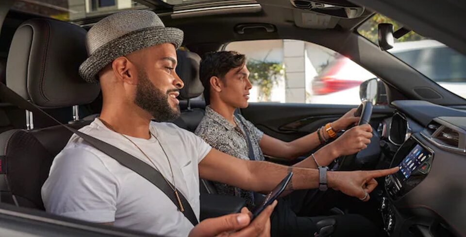 Couple Driving in Vehicle